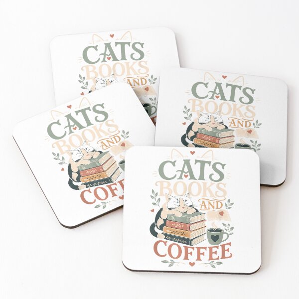 Item preview, Cats Books and Coffee Cafe Coffee Drinker T-Shirt designed and sold by gidget-gadget.
