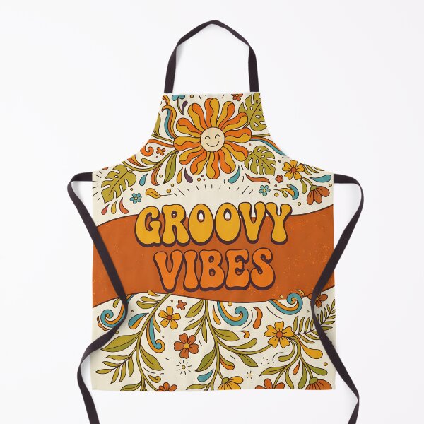 Item preview, Groovy Vibes Retro Flower Power Aesthetic – 70s Vintage Floral Sunshine Design designed and sold by Lu7u.