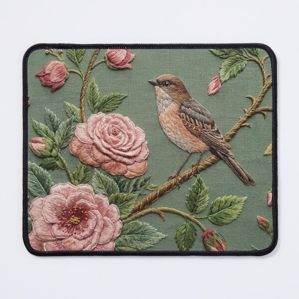 Item preview, Sparrow Garden Faux Embroidery designed and sold by HavuNordicShop.