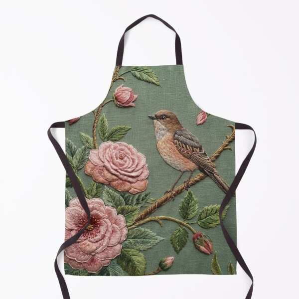Item preview, Sparrow Garden Faux Embroidery designed and sold by HavuNordicShop.