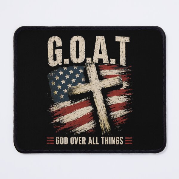 Item preview, G.O.A.T God Over All Things American Faith Christian Jesus designed and sold by OlakunleOloroz.
