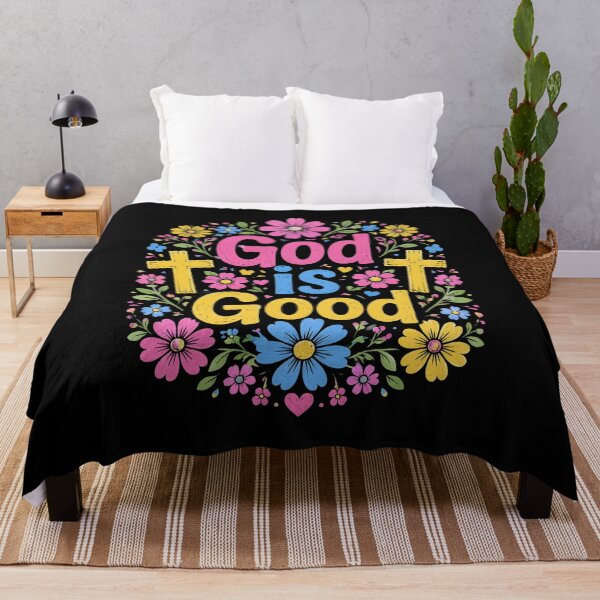 Item preview, God Is Good All The Time Retro Floral Christian designed and sold by OlakunleOloroz.