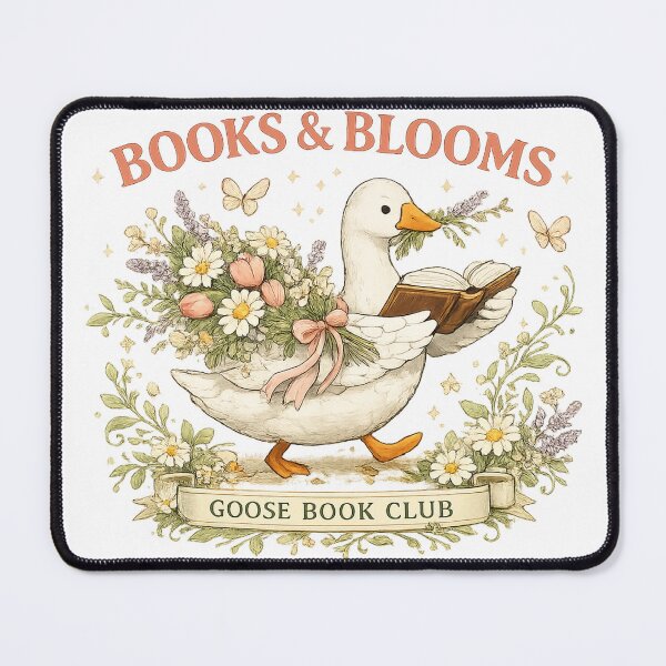 Artikelvorschau, Books & Blooms Goose Buchclub entworfen und verkauft von Pattranit56.