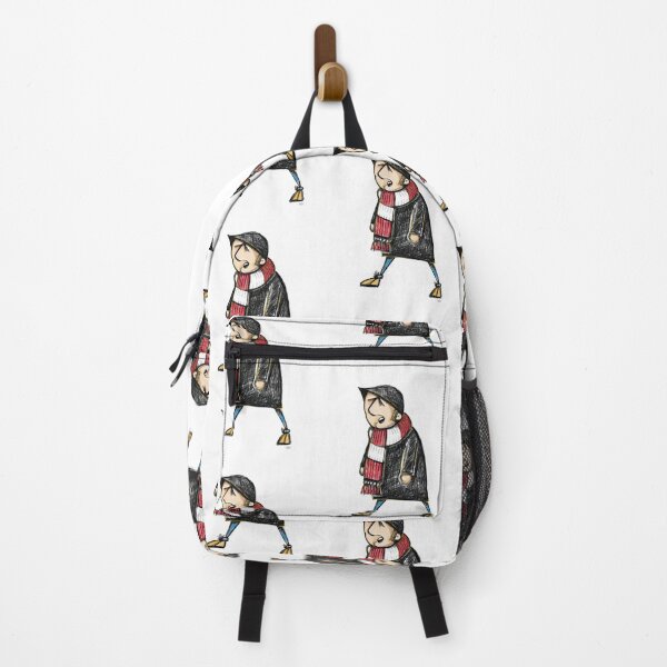 Item preview, Classic Football Fan Illustration | Retro Terrace Supporter | Red & White Scarf - Illustrated designed and sold by GWARTGB.
