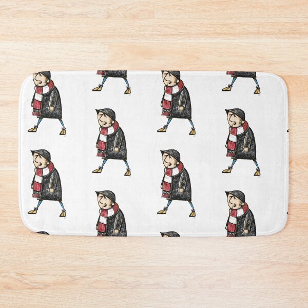 Item preview, Classic Football Fan Illustration | Retro Terrace Supporter | Red & White Scarf - Illustrated designed and sold by GWARTGB.