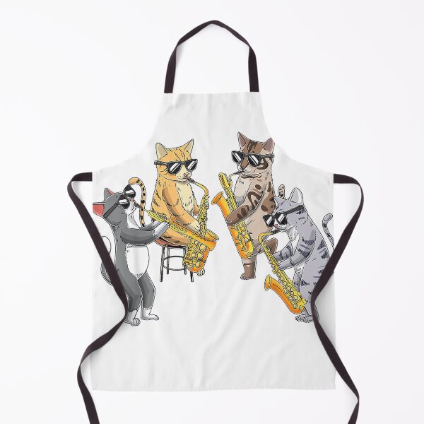 Item preview, Cats Playing Saxophone Jazz Sax Musician Saxophonist T-Shirt Small designed and sold by JJLetterDesigns.