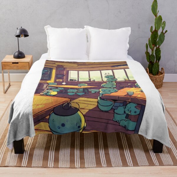 Item preview, Illustration - Surreal Coffee Scene with Round Colorful Characters, Playful and Quirky Atmosphere designed and sold by Reverso-Design.