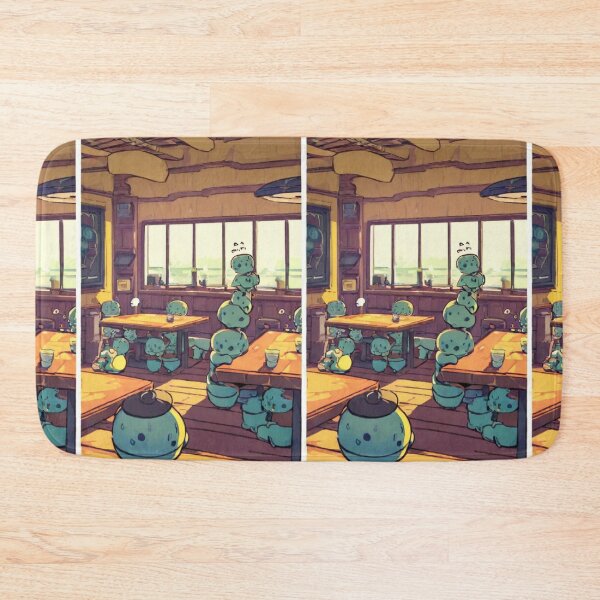 Item preview, Illustration - Surreal Coffee Scene with Round Colorful Characters, Playful and Quirky Atmosphere designed and sold by Reverso-Design.