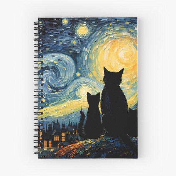 Item preview, Van Gogh Cat Starry Night Van Gogh Cat Lovers designed and sold by PurrfectHome.