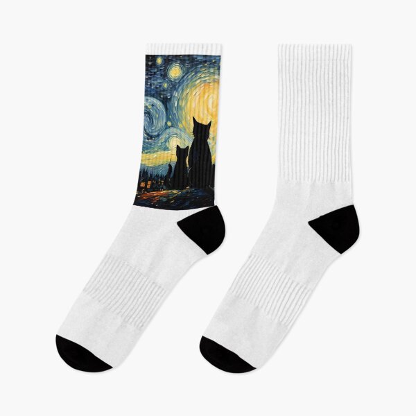 Item preview, Van Gogh Cat Starry Night Van Gogh Cat Lovers designed and sold by PurrfectHome.