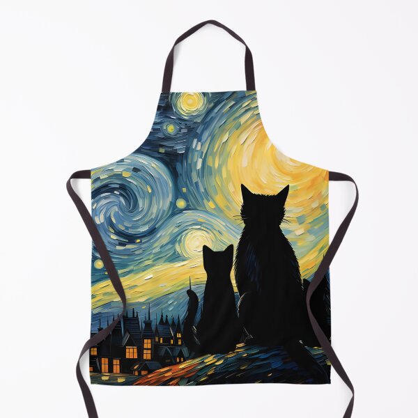 Item preview, Van Gogh Cat Starry Night Van Gogh Cat Lovers designed and sold by PurrfectHome.