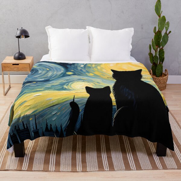 Item preview, Van Gogh Cat Starry Night Van Gogh Cat Lovers designed and sold by PurrfectHome.