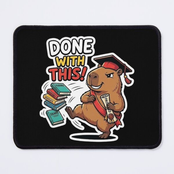 Item preview, Done With This Graduation Capybara Shirt – Funny Student Exam Freedom Design designed and sold by MartBook.