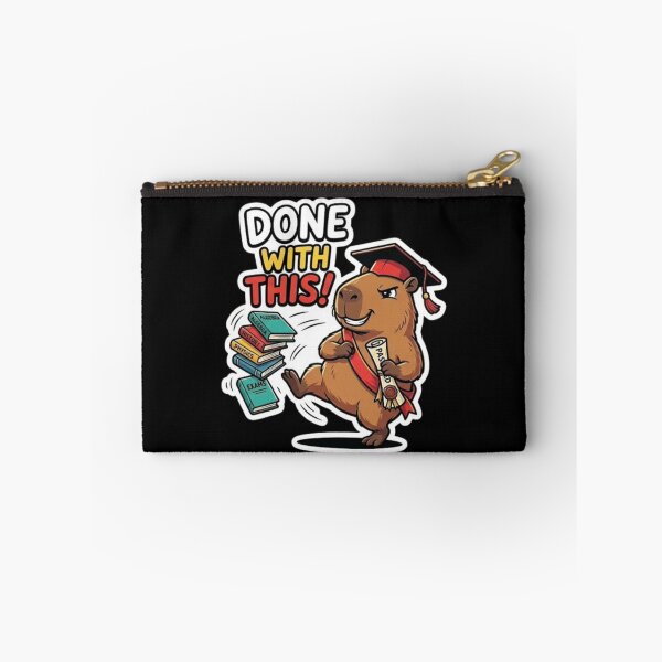 Item preview, Done With This Graduation Capybara Shirt – Funny Student Exam Freedom Design designed and sold by MartBook.