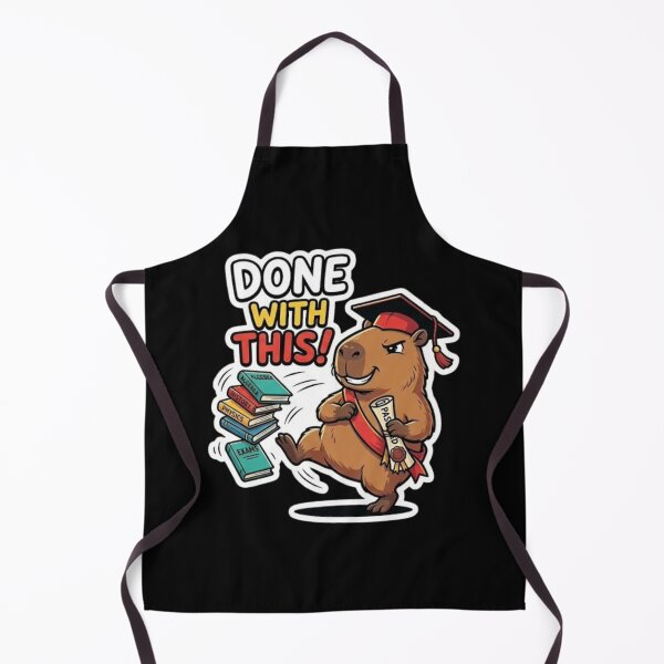 Item preview, Done With This Graduation Capybara Shirt – Funny Student Exam Freedom Design designed and sold by MartBook.