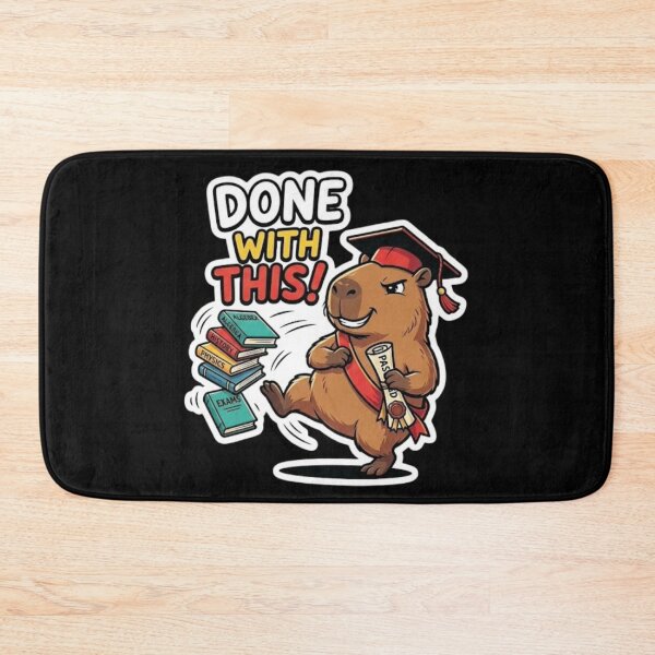 Item preview, Done With This Graduation Capybara Shirt – Funny Student Exam Freedom Design designed and sold by MartBook.
