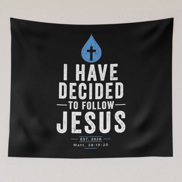 Item preview, Have Decided to Follow Jesus Baptism Baptized Christian 2026 designed and sold by OlakunleOloroz.
