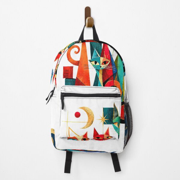 Item preview, Colorful Mid Century Modern Cats Retro Cat Art T-Shirt designed and sold by Othinus.