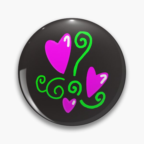 Item preview, Pink Hearts and Green Swirls  designed and sold by robertart77.