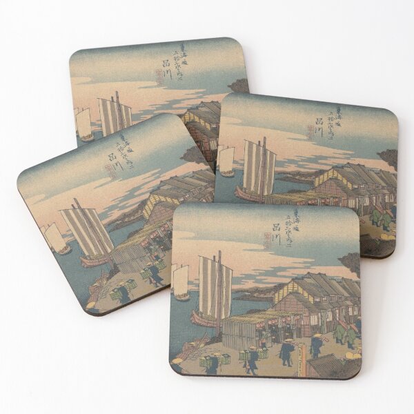 Item preview, Hiroshige Ukiyo-e: Shinagawa Sunrise - Tokaido Fifty-Three Stations designed and sold by vekotpu.