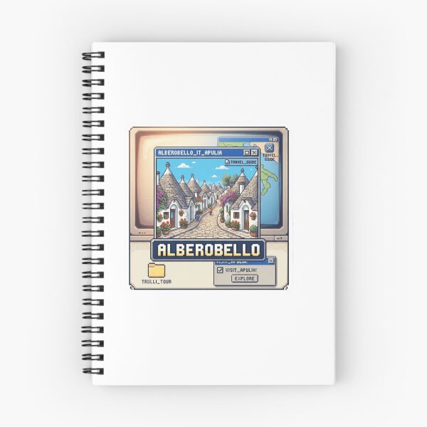 Item preview, Alberobello Italy Trulli Village Pixel Travel Sticker designed and sold by Imaginarium of Chaos falcon88 .