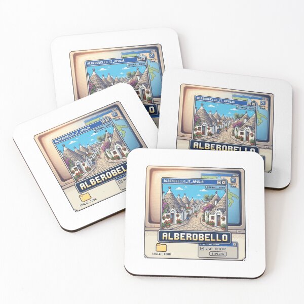 Item preview, Alberobello Italy Trulli Village Pixel Travel Sticker designed and sold by Imaginarium of Chaos falcon88 .