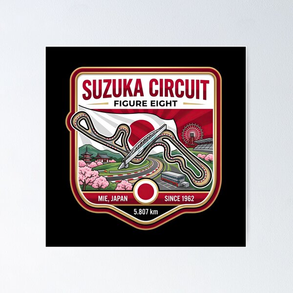 Item preview, Suzuka Circuit Historic Japanese Grand Prix Venue designed and sold by enzoade.