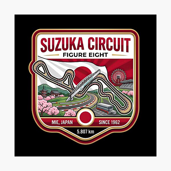 Item preview, Suzuka Circuit Historic Japanese Grand Prix Venue designed and sold by enzoade.