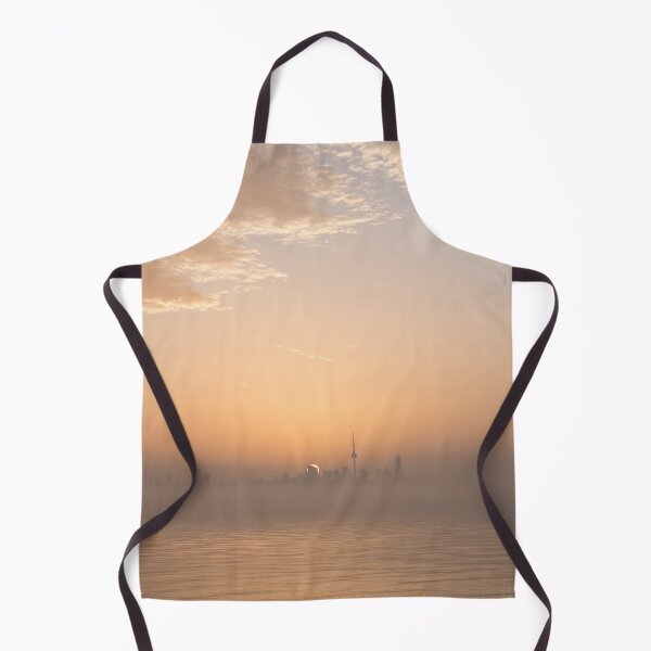 Item preview, Sunrise Behind Toronto Skyline Veiled in Soft Fog designed and sold by Georgia Mizuleva.