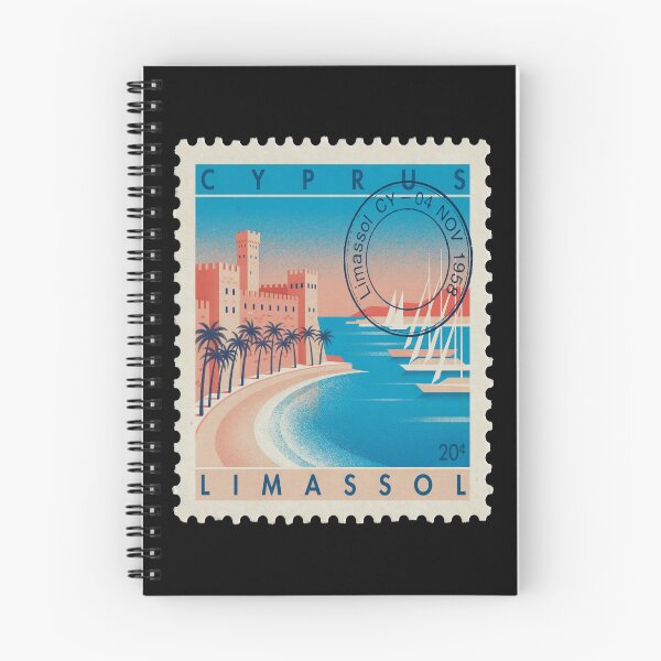 Item preview, Limassol Cyprus Mediterranean Coast Postage Stamp Sticker designed and sold by stickercuffs.