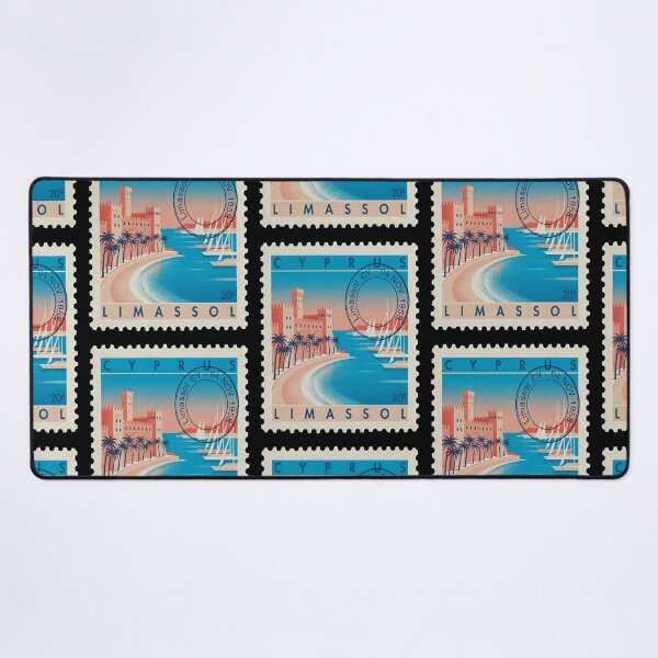 Item preview, Limassol Cyprus Mediterranean Coast Postage Stamp Sticker designed and sold by stickercuffs.