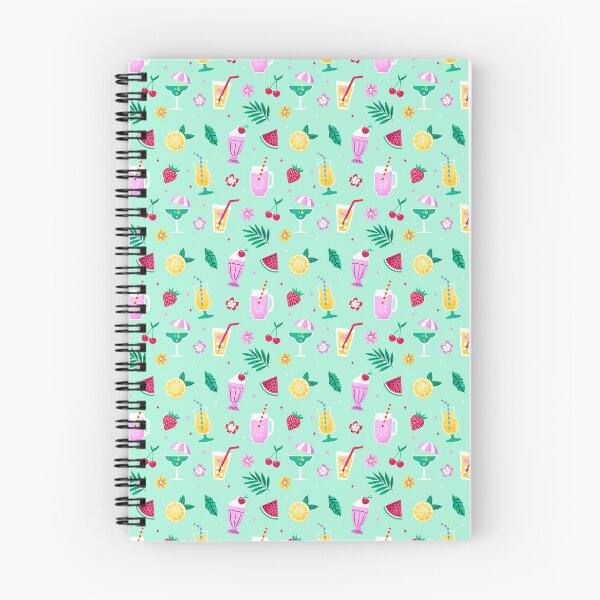 Item preview, Tropical Summer Drinks Pattern – Pastel Cute Seamless Design designed and sold by lydiadesign.