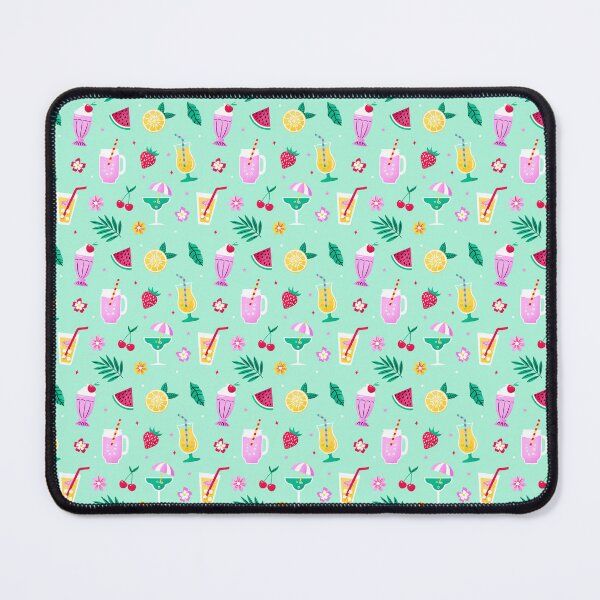 Item preview, Tropical Summer Drinks Pattern – Pastel Cute Seamless Design designed and sold by lydiadesign.