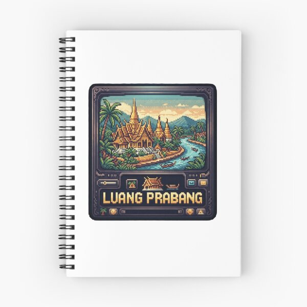 Item preview, Luang Prabang Laos Temple Pixel Travel Sticker designed and sold by Imaginarium of Chaos falcon88 .