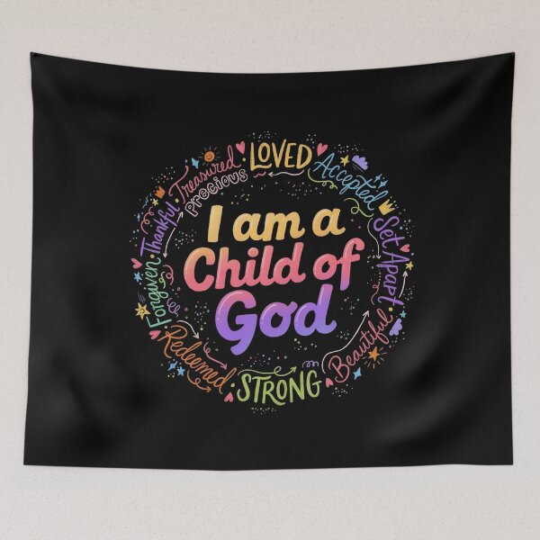 Item preview, I am a Child of God Christian Retro Jesus Faith designed and sold by OlakunleOloroz.
