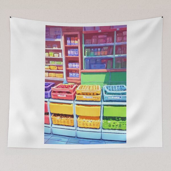 Item preview, Illustration - Vibrant Market, Saturated Pictorial Universe designed and sold by Reverso-Design.