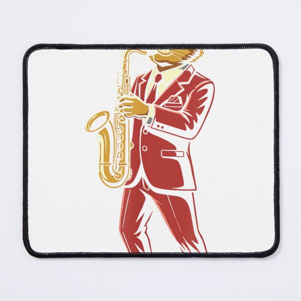 Item preview, Cool Jazz Cat Saxophonist Cat Jazz Lover Funny Cat Musician T-Shirt designed and sold by KTY-NUSS.