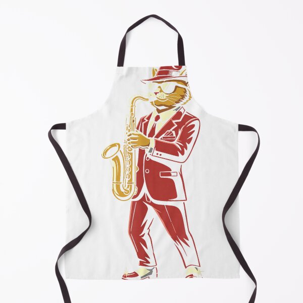 Item preview, Cool Jazz Cat Saxophonist Cat Jazz Lover Funny Cat Musician T-Shirt designed and sold by KTY-NUSS.