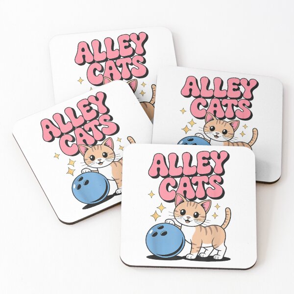 Item preview, Camiseta de bolos para mujer o niña con el adorable diseño de gatos del equipo de bolos Alley. designed and sold by gidget-gadget.