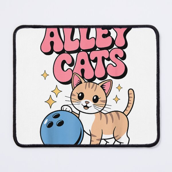 Item preview, Cute Alley Cats Bowling Team Women or Girls Bowling T-Shirt designed and sold by gidget-gadget.