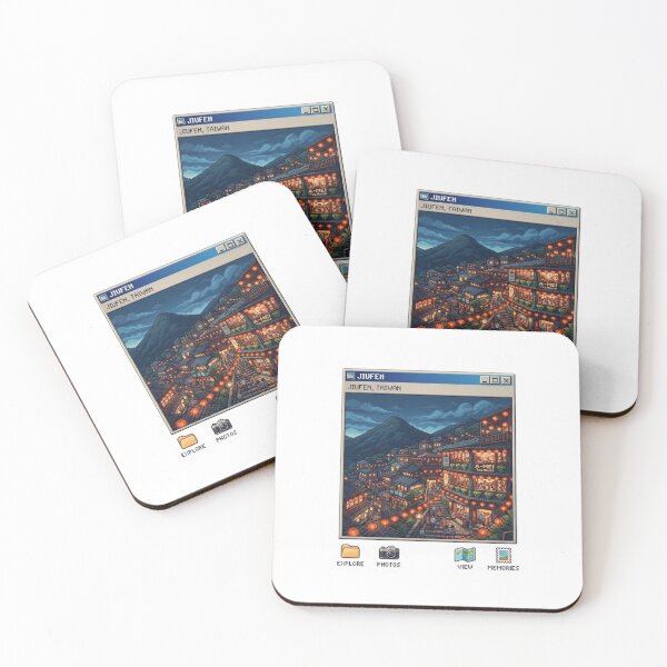 Item preview, Jiufen Taiwan Mountain Village Pixel Travel Sticker designed and sold by Imaginarium of Chaos falcon88 .