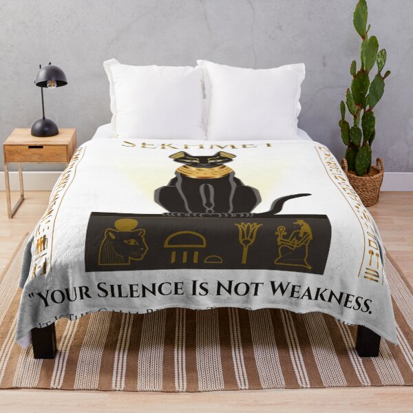 Item preview, Sekhmet · Your Silence Is Not Weakness · It Is The Calm Before The Goddess Strikes · Egypt Art designed and sold by PharaohDArt.