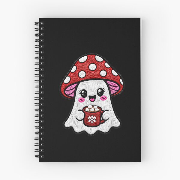 Item preview, Cute Ghost Hot Cocoa Kawaii Embroidery Patch Design Mushroom Boo designed and sold by ColorSplash123.