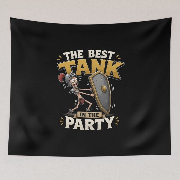Item preview, The Best Tank In The Party Funny RPG Knight designed and sold by BadhbhArt.