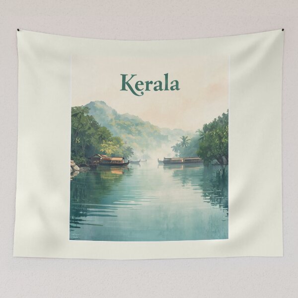 Artikelvorschau, Kerala-Stadtflair | Reiseästhetik aus „Gottes eigenem Land“ | Vintage-Indien-Souvenir Version 7 entworfen und verkauft von mndesignworx.