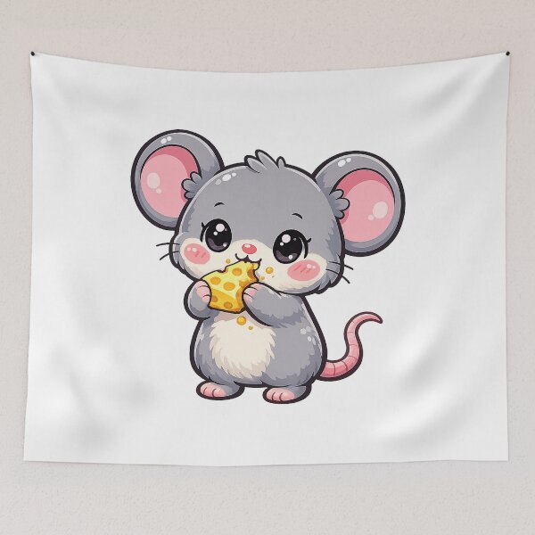 Item preview, Mousy Eating Cheese designed and sold by odkocreative.