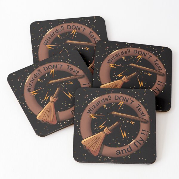 Item preview, Flying broomstick danger, wizards, witches Halloween designed and sold by OhNoNotAgain42.
