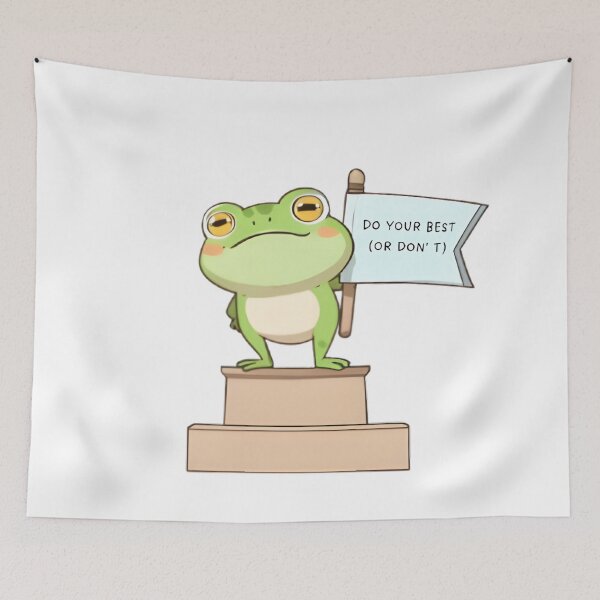 Item preview, Do Your Best Or Don't Funny Frog Parody Motivational Design designed and sold by tommysworks.
