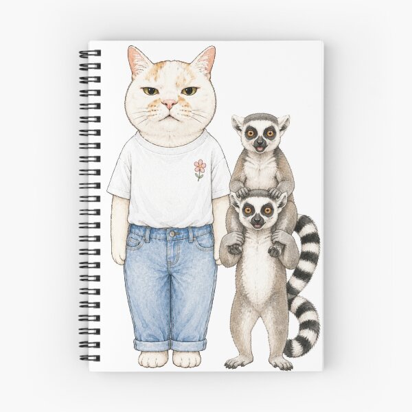 Item preview, Cat and Lemurs: The Unexpected Friends designed and sold by Komatoya.