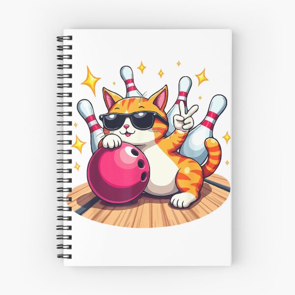 Item preview, Cute Cat With Sunglasses Cat Playing Bowling For men women T-Shirt designed and sold by Badriiiii.